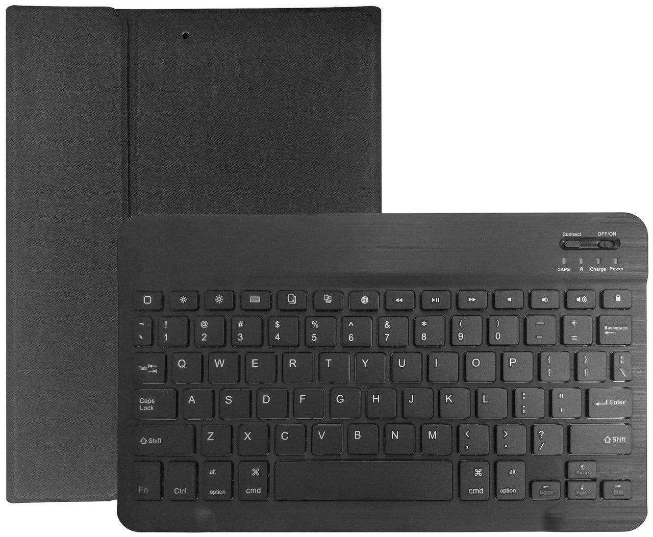 Laser Keyboard Case For iPad 10.2" - Black