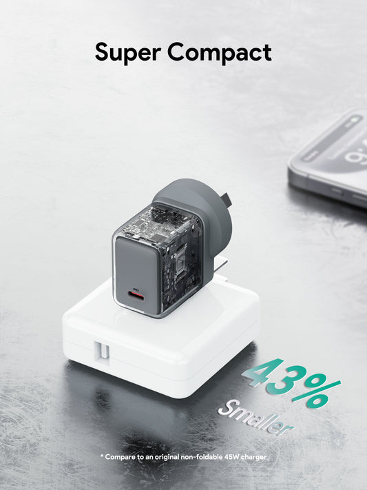 Aukey Comet 45W PD Fast Wall Charger GaN USB-C