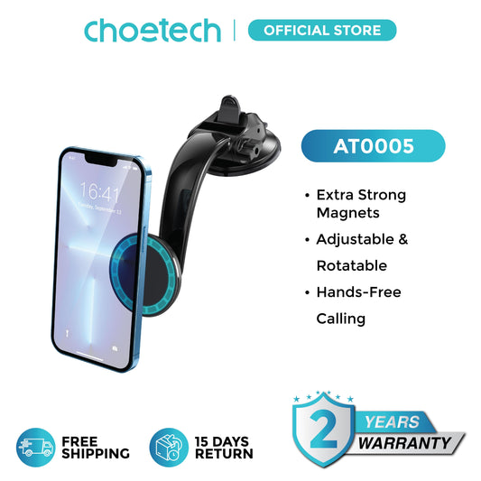 CHOETECH AT0005 MagSafe Car Mount - Magnetic iPhone Holder with 360° Rotation
