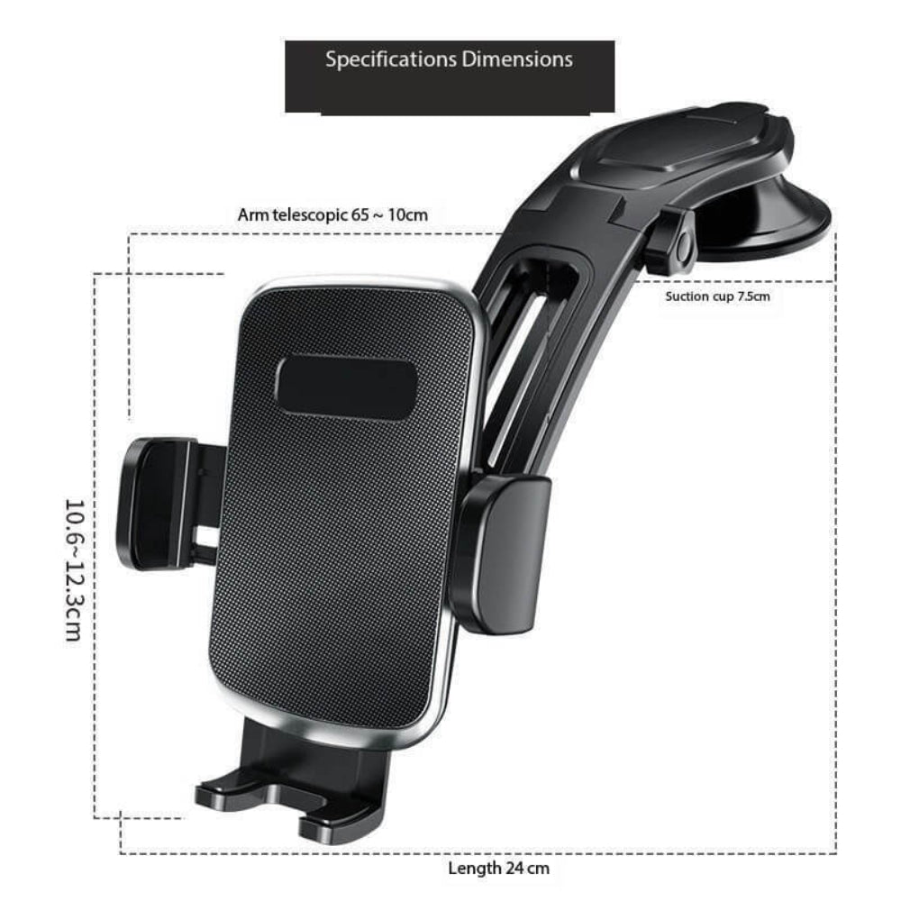 Universal Car Phone Stand - Dashboard Hands-Free Mount Holder