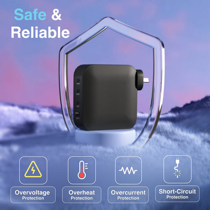 Laser 200W PD 3.0 GaN Wall Charger Black