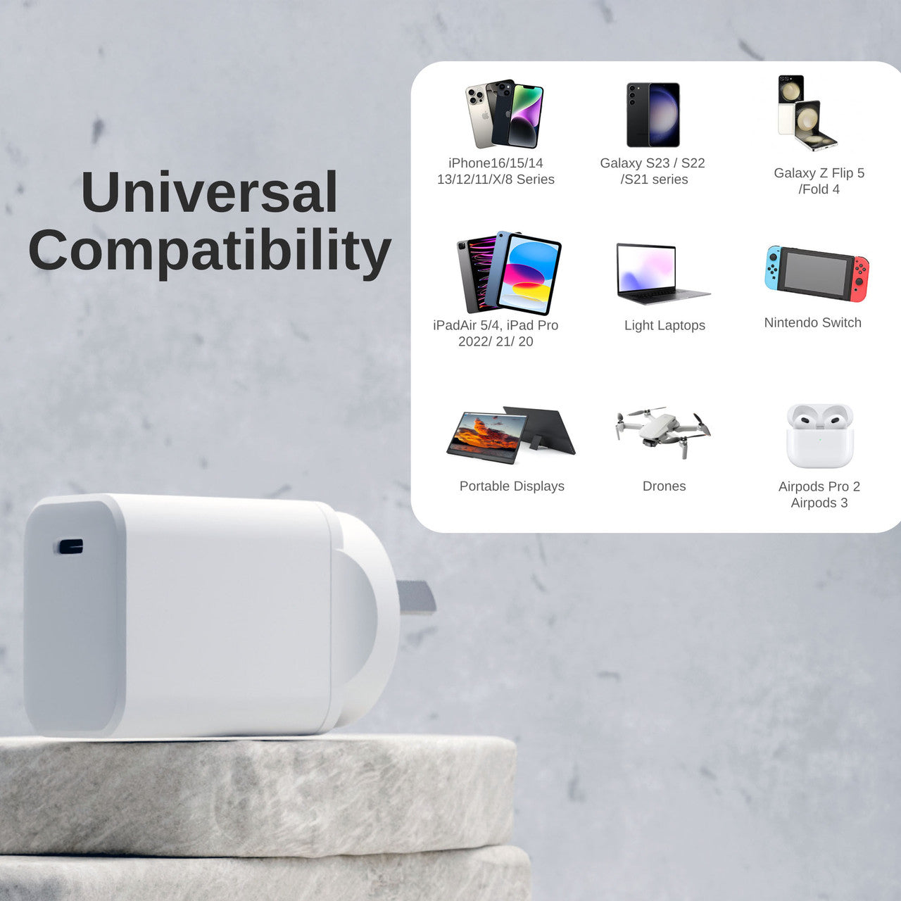 Laser Chargecore Pd Gan Usb-C Wall Charger