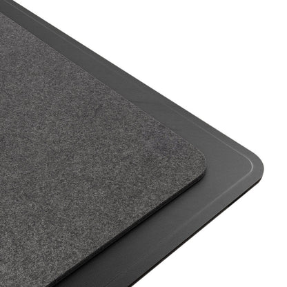 Laser Wireless Charging Desk Mat - 15W Fast Charging Mouse Pad - Black