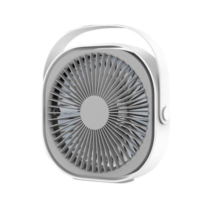 3-Speed USB Desktop Fan - 20cm Quiet Portable Rechargeable Cooler