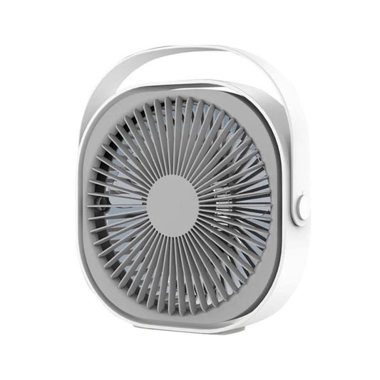 3-Speed USB Desktop Fan - 20cm Quiet Portable Rechargeable Cooler