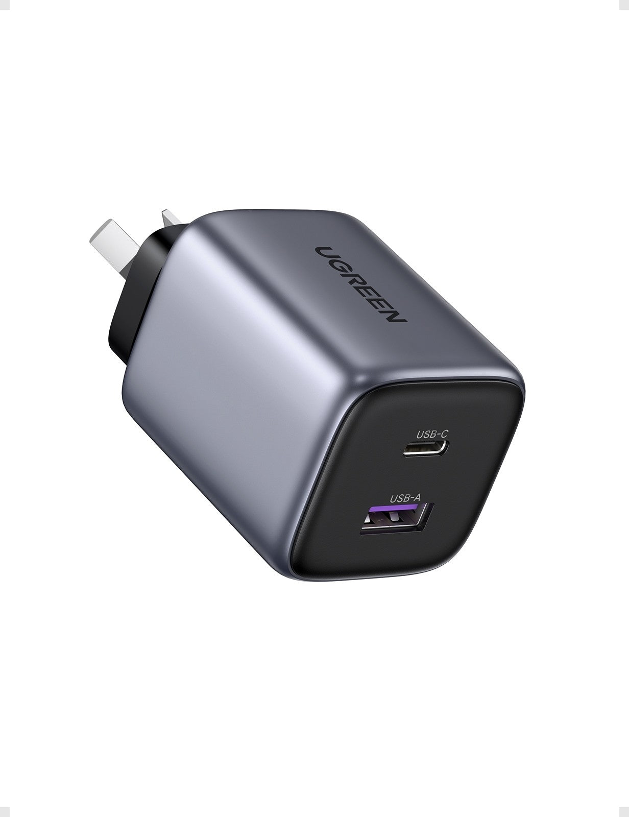 UGREEN Nexode 35W Dual Port GaN Wall Charger - USB-C PD & USB-A Fast Charging