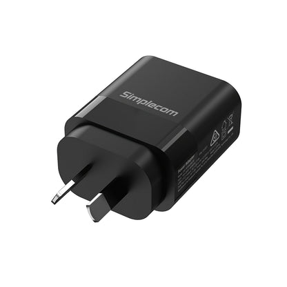 Simplecom CU221 Dual USB-C Wall Charger - 20W PD Fast Charging for Phone & Tablet