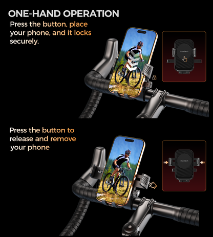 Choetech H094 Cycling Phone Holder Bike Handlebar Mount 360-degree Rotation