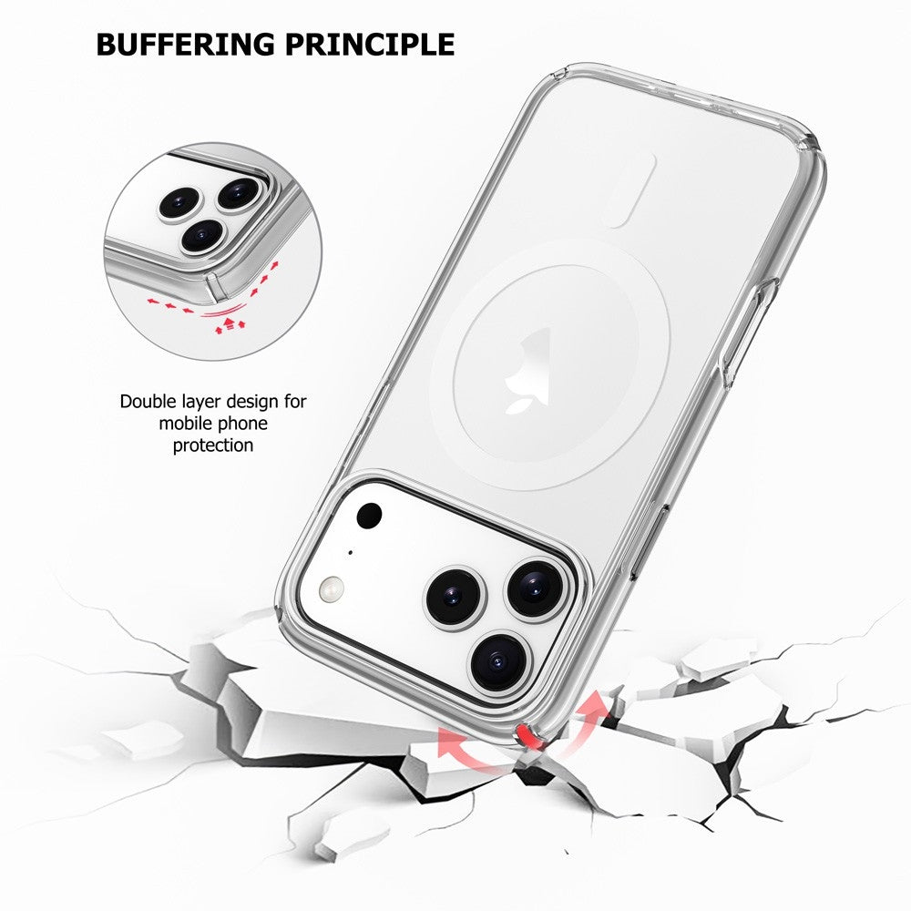 UTIA Shockproof Clear MagSafe Case for iPhone 17 Pro Max