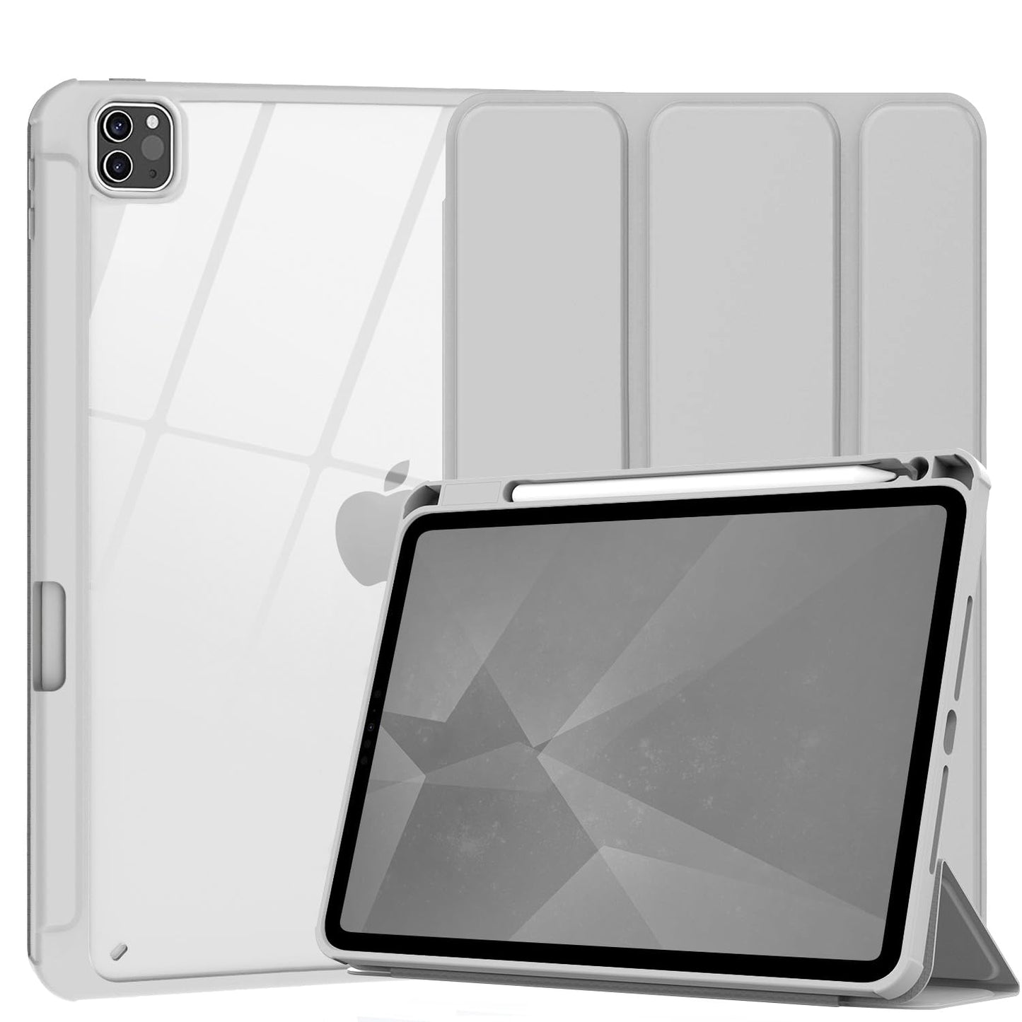 iPad Pro 11" (2020-2022) Soft TPU Smart Case with Pencil Holder - Grey