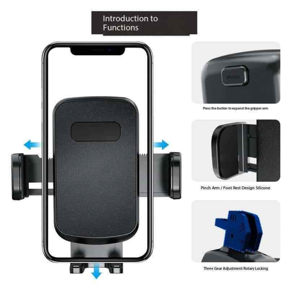 Universal Car Phone Stand - Dashboard Hands-Free Mount Holder