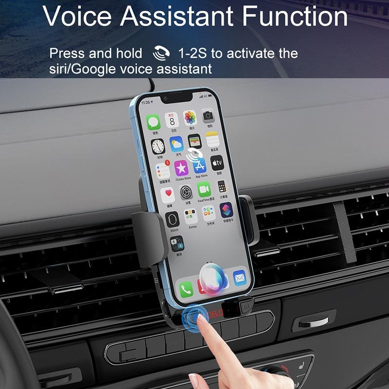 Bluetooth 5.0 FM Transmitter with Phone Holder - Wireless Car MP3 Player
