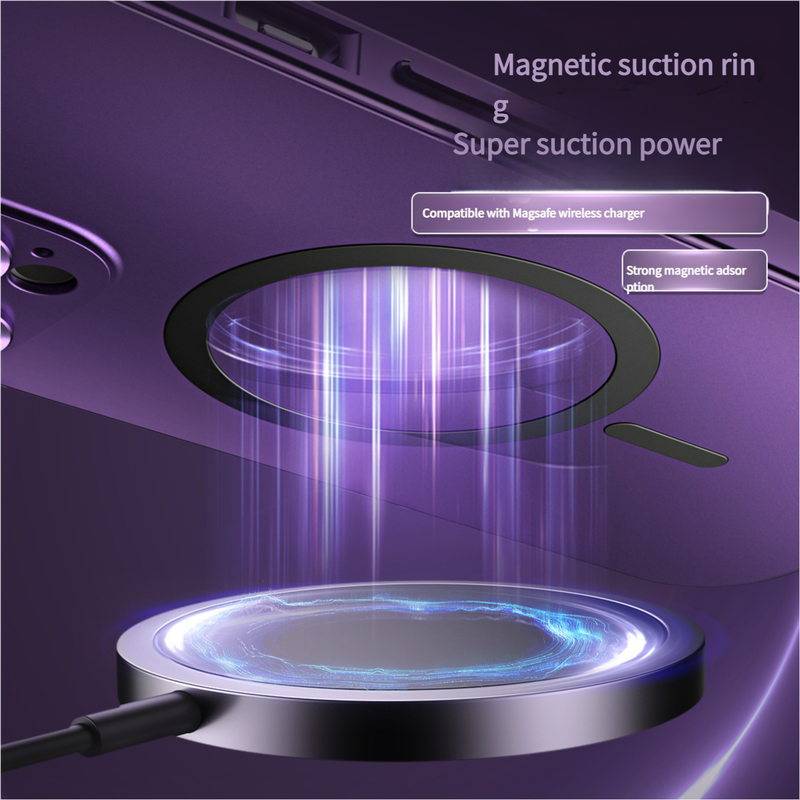 iPhone 14 Pro Max MagSafe Case with Detachable Backplate - Purple