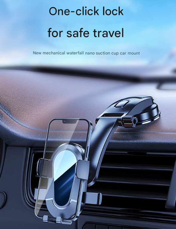 Universal Car Phone Mount - 360° Rotation Dashboard & Windscreen Holder