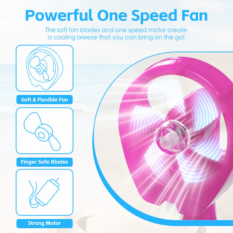 Handhold Battery Powered Water Spray Fan - Portable Cooling Mist Fan