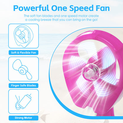 Handhold Battery Powered Water Spray Fan - Portable Cooling Mist Fan