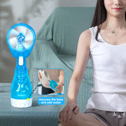 Handhold Battery Powered Water Spray Fan - Portable Cooling Mist Fan