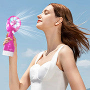 Handhold Battery Powered Water Spray Fan - Portable Cooling Mist Fan