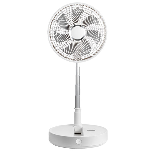 VEVOR 12" Foldable Oscillating Fan - Remote Control Rechargeable Standing Fan