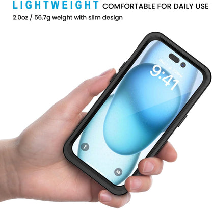iPhone 15 Waterproof Case - Military Grade Shockproof Protection