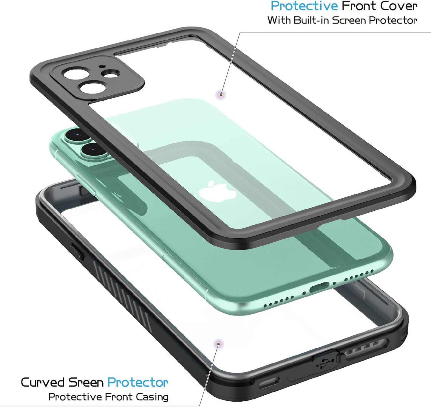 iPhone 11 Waterproof Case - Military Grade Shockproof Protection