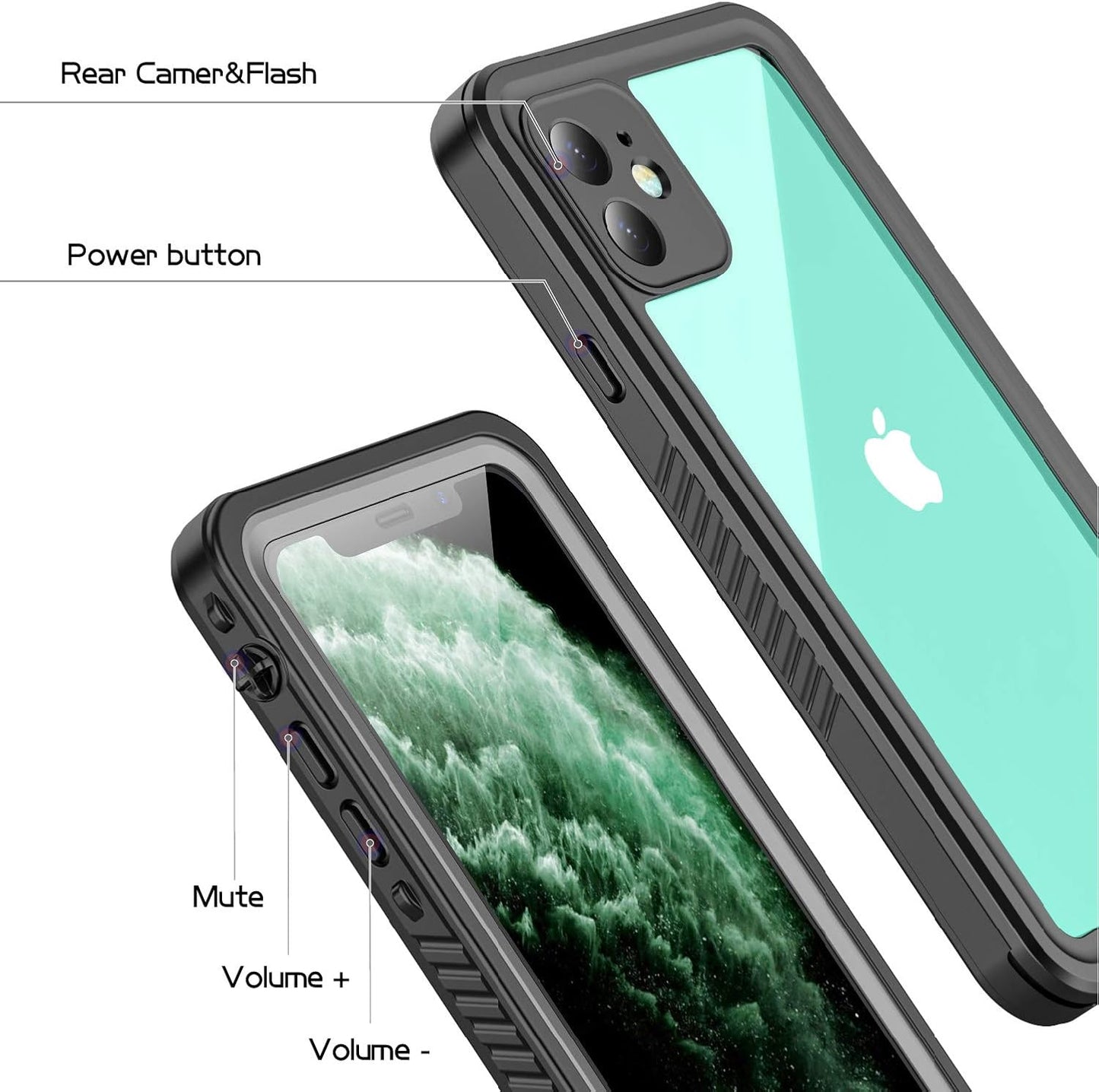 iPhone 11 Waterproof Case - Military Grade Shockproof Protection