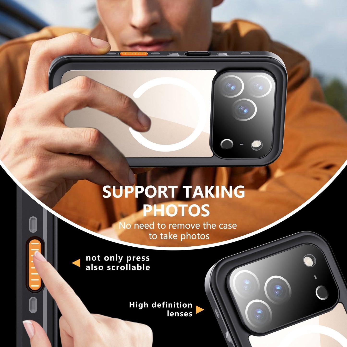 IP68 Waterproof MagSafe Case for iPhone 17 Pro - Shockproof Lifeproof